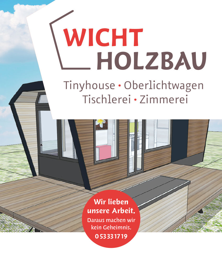 Wicht Holzbau - Tinyhouse, Oberlichtwagen, Tischlerei, Zimmerei - Evessen